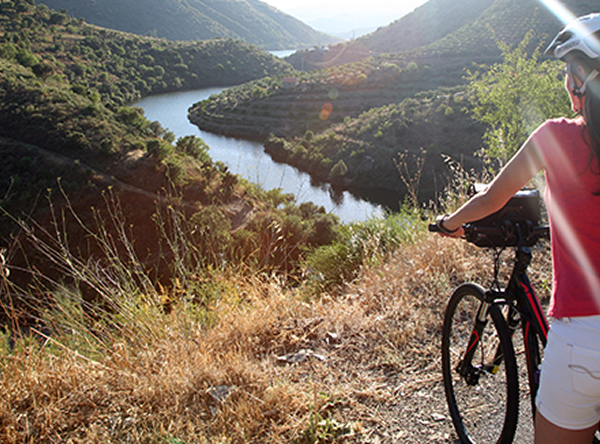 Admiring the Douro River view